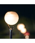 3 Balises solaires Solar Peaky Ball noires - 41x9x9 cm