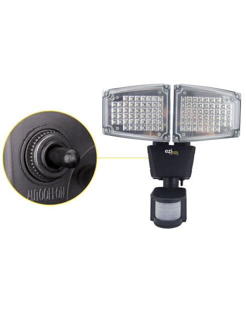 Solar Pro 2 schwarzer Solarstrahler - 23x18,3x23,4 cm