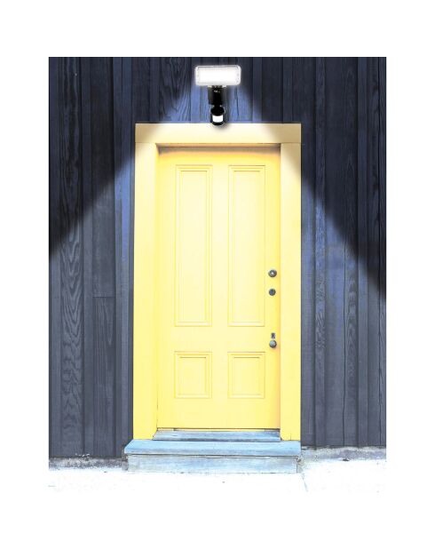 2 zwarte Solar Pro 1 zonneschijnwerpers - 22,7x13,2x16 cm