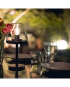 Lámpara solar de mesa solar LAMP ONE negra - 19x19x17,5 cm