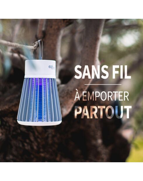 2 grijze Mosquito Stop muggenwerende UV-lampen - 12,5x6x6 cm