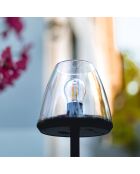 2 zwarte Solar LAMP ONE tafellampen op zonne-energie - 19x19x17,5 cm