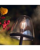 2 zwarte Solar LAMP ONE tafellampen op zonne-energie - 19x19x17,5 cm