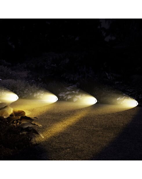 Lámpara solar solar MultiSpot negra - 10x10 cm