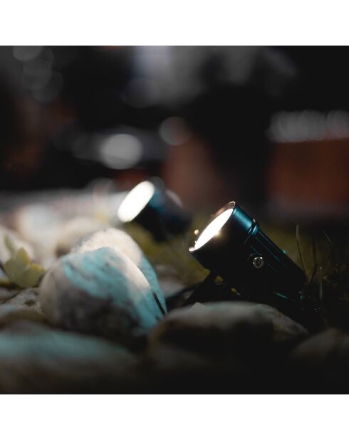 Lámpara solar solar MultiSpot negra - 10x10 cm