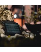 Lámpara solar solar MultiSpot negra - 10x10 cm