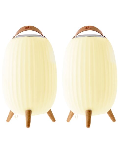 Ambiant XL muzikale nomadenlamp wit - 36x36x56,3 cm