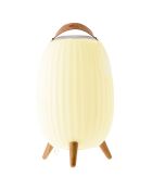 Ambiant XL muzikale nomadenlamp wit - 36x36x56,3 cm