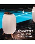 Ambiant XL muzikale nomadenlamp wit - 36x36x56,3 cm