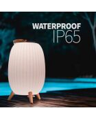 Ambiant XL muzikale nomadenlamp wit - 36x36x56,3 cm