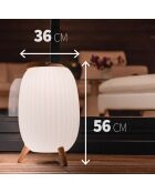 Ambiant XL muzikale nomadenlamp wit - 36x36x56,3 cm