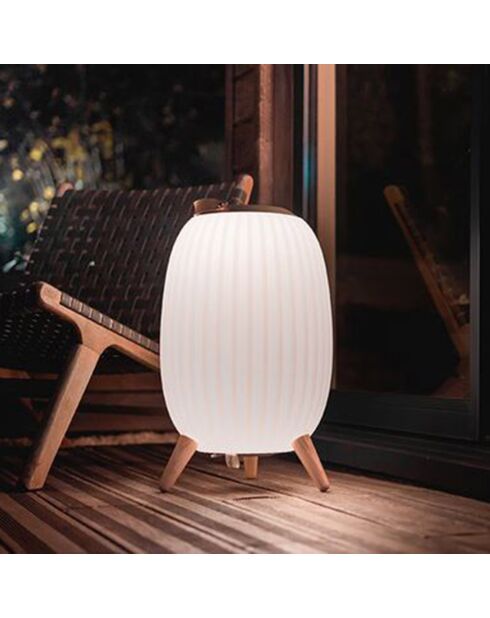 Ambiant XL muzikale nomadenlamp wit - 36x36x56,3 cm