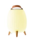 Ambiant M muzikale nomadenlamp wit - 17x17x28,5 cm