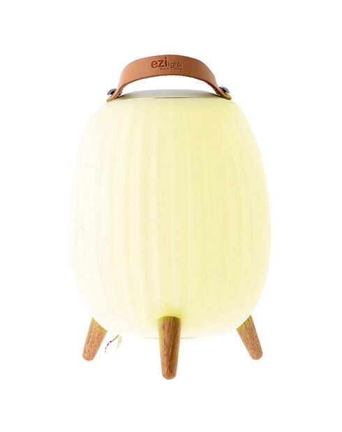 Ambiant M muzikale nomadenlamp wit - 17x17x28,5 cm