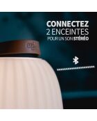 Ambiant M muzikale nomadenlamp wit - 17x17x28,5 cm