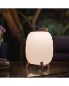 Ambiant M muzikale nomadenlamp wit - 17x17x28,5 cm