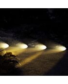 2 lámparas solares solares MultiSpot negras - 10x10 cm