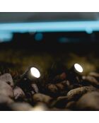 2 lámparas solares solares MultiSpot negras - 10x10 cm