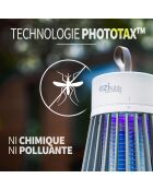 4 lampade UV repellenti per zanzare Mosquito Stop grigie - 12,5x6x6 cm