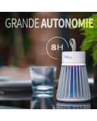 4 lampade UV repellenti per zanzare Mosquito Stop grigie - 12,5x6x6 cm