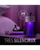 4 lampade UV repellenti per zanzare Mosquito Stop grigie - 12,5x6x6 cm