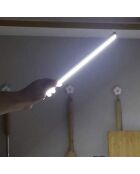 Réglette LED StickyLed Hand 2B noire - 20x4x1 cm