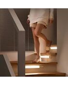 Réglette LED StickyLed Body 4B noire - 40x4x1 cm