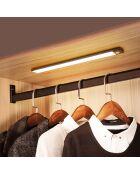 Réglette LED StickyLed Body 4B noire - 40x4x1 cm