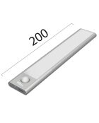 Réglette LED StickyLed Body 4S blanche - 40x4x1 cm