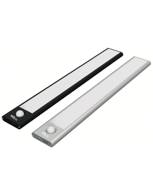 Réglette LED StickyLed Body 4B noire - 40x4x1 cm
