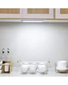 Réglette LED StickyLed Hand 4S blanche - 40x4x1 cm