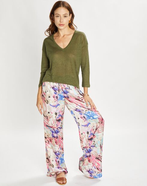 Pantalon Store multicolore