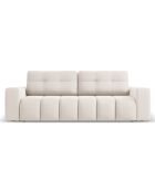 Canapé convertible avec Coffre Orsel 3 Places beige - 244x107x93 cm