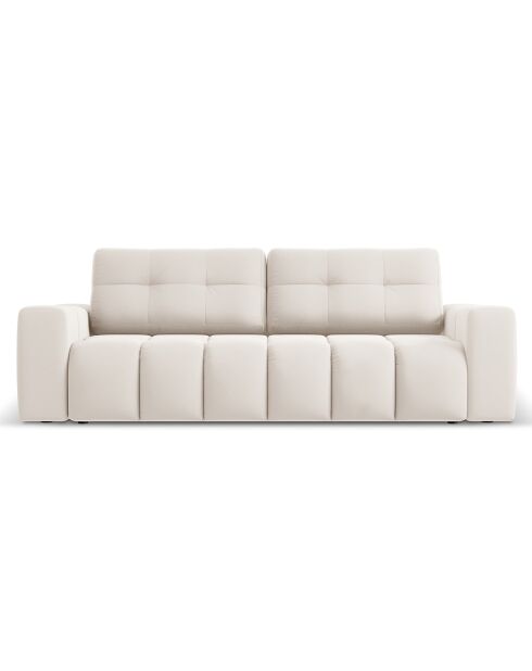 Canapé convertible avec Coffre Orsel 3 Places beige - 244x107x93 cm