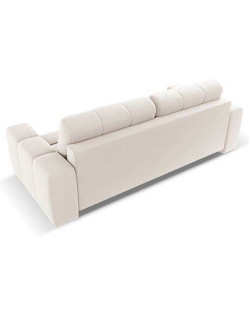 Canapé convertible avec Coffre Orsel 3 Places beige - 244x107x93 cm