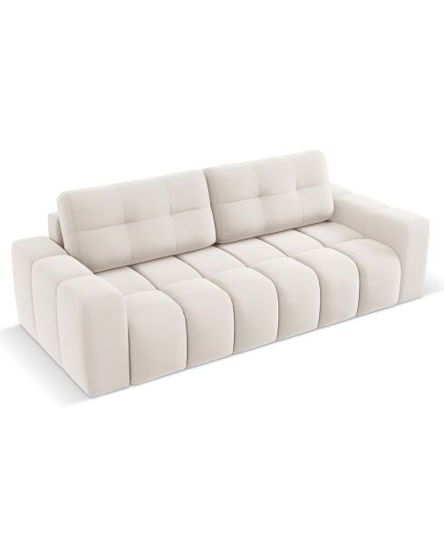 Canapé convertible avec Coffre Orsel 3 Places beige - 244x107x93 cm