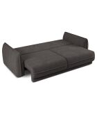 Canapé convertible avec Coffre Gaston 3 Places gris foncé - 249x119x92 cm