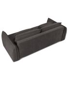 Canapé convertible avec Coffre Gaston 3 Places gris foncé - 249x119x92 cm