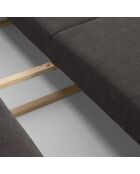 Canapé convertible avec Coffre Gaston 3 Places gris foncé - 249x119x92 cm