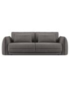 Canapé convertible avec Coffre Gaston 3 Places gris - 249x119x92 cm