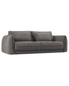 Canapé convertible avec Coffre Gaston 3 Places gris - 249x119x92 cm