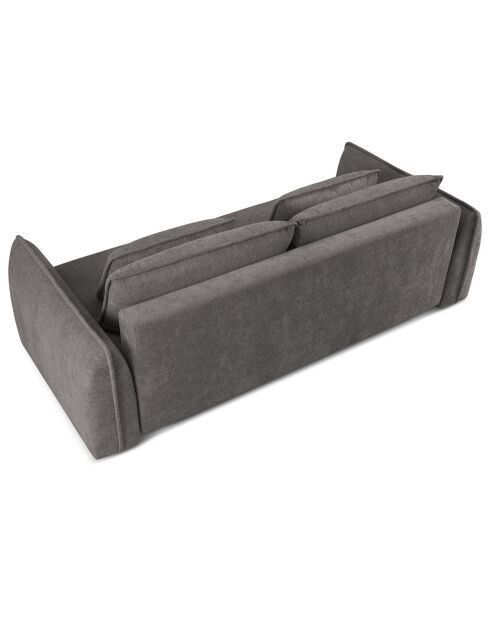 Canapé convertible avec Coffre Gaston 3 Places gris - 249x119x92 cm