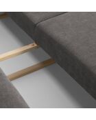 Canapé convertible avec Coffre Gaston 3 Places gris - 249x119x92 cm