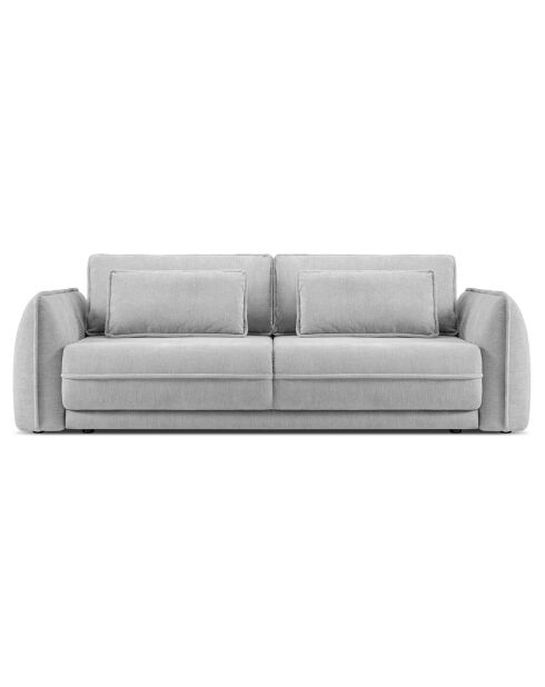 Canapé convertible avec Coffre Gaston 3 Places gris- 249x119x92 cm