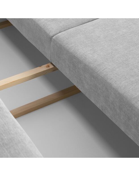 Canapé convertible avec Coffre Gaston 3 Places gris- 249x119x92 cm