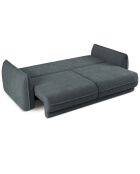 Canapé convertible avec Coffre Gaston 3 Places bleu gris - 249x119x92 cm