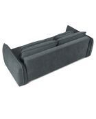Canapé convertible avec Coffre Gaston 3 Places bleu gris - 249x119x92 cm