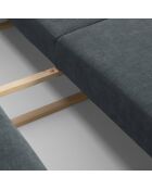 Canapé convertible avec Coffre Gaston 3 Places bleu gris - 249x119x92 cm