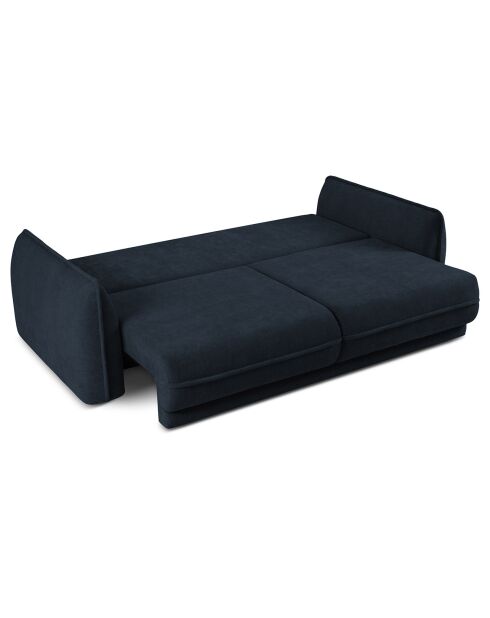 Canapé convertible avec Coffre Gaston 3 Places bleu foncé - 249x119x92 cm