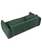 Canapé convertible avec Coffre Gaston 3 Places vert - 249x119x92 cm